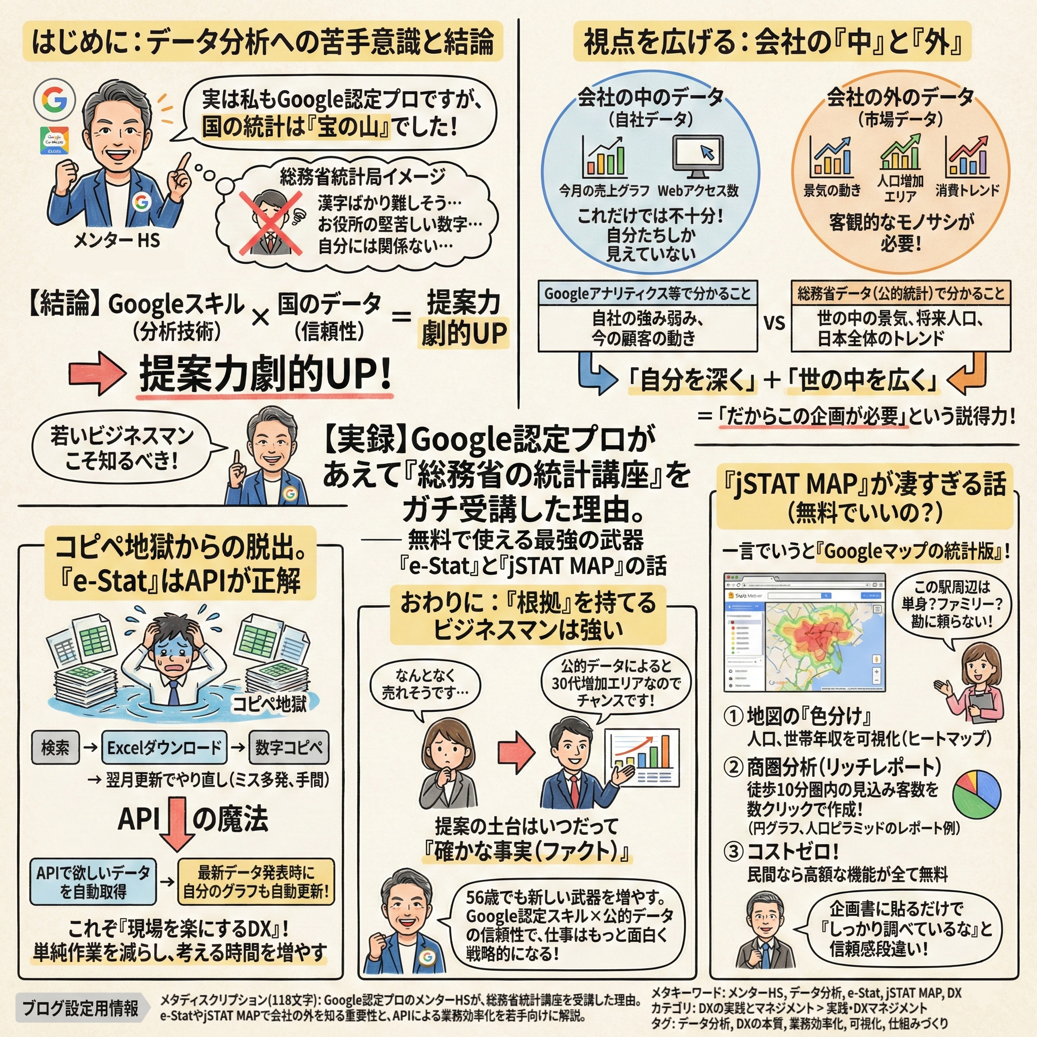 メンターHSが「総務省の統計講座」を受講した理由と学びを解説
